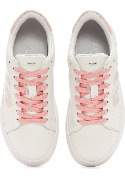 Kadın Bej New Era Bağcıklı Deri Sneaker G03G100028