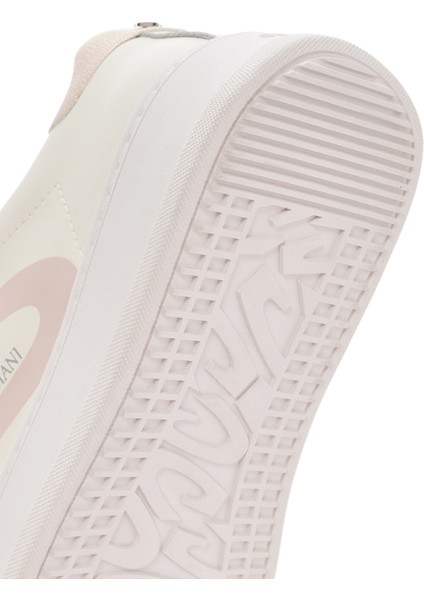 Kadın Bej New Era Bağcıklı Deri Sneaker G03G100028