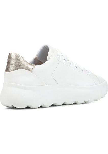 Kadın Beyaz Spherica Ec4.1 Deri Bağcıklı Sneaker D35TCB085Y2C0232