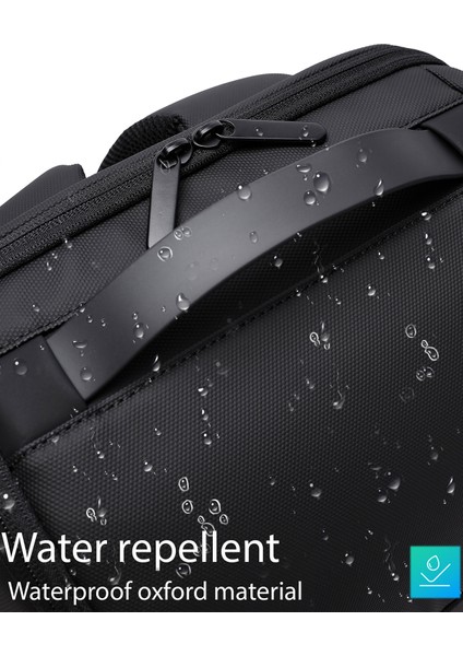 D-Pack Erkek Siyah Teknolojik Kumaş Sırt Çantası 24SBD30066F