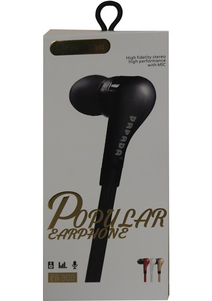 Papada PA900 Siyah Renk Mikrofonlu Kulaklık