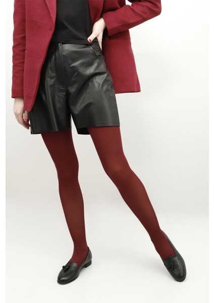 Gön Hakiki Deri Yuvarlak Burun Düz Taban Püsküllü Kadın Babet 24259 fiyatları