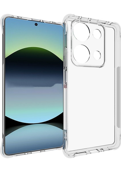 Xiaomi Redmi Note 14S 4g Dört Köşe Darbeye Dayanıklı 1,5 mm Şeffaf Telefon Kılıfı (Yurt Dışından)
