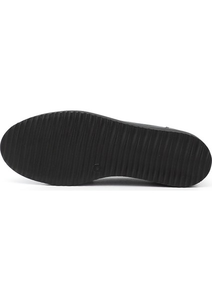 Gön Hakiki Deri Yuvarlak Burun Dolgu Taban Loafer Kadın Günlük Ayakkabı 24092 fırsatları