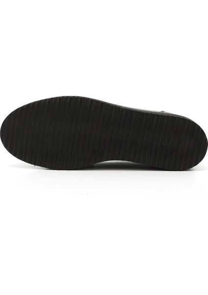 Gön Hakiki Deri Yuvarlak Burun Dolgu Taban Loafer Kadın Günlük Ayakkabı 24092 indirimleri