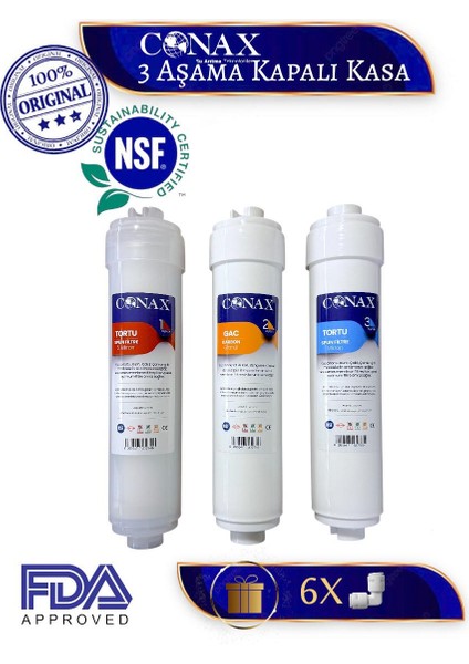 Tüm Kapalı Kasalar Için 3’lü Inline Ön Filtre Seti (ORJİNAL YENİ SERİ)