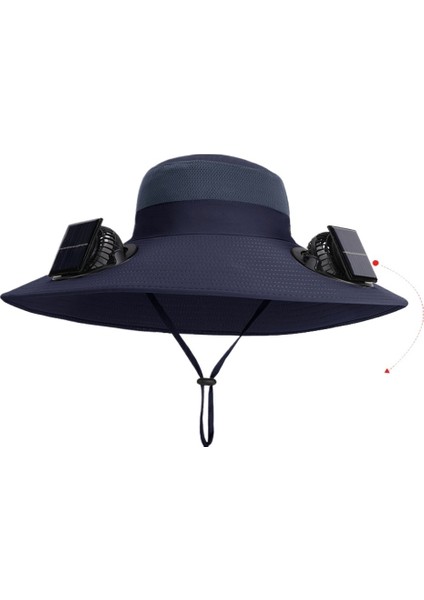 Yaz Aylarında Açık Havada Çok Amaçlı Eğlence Amaçlı Erkek Nefes Alabilen Çabuk Kuruyan Balıkçı Şapkası Için Güneş Fanı Şapkası (Yurt Dışından)