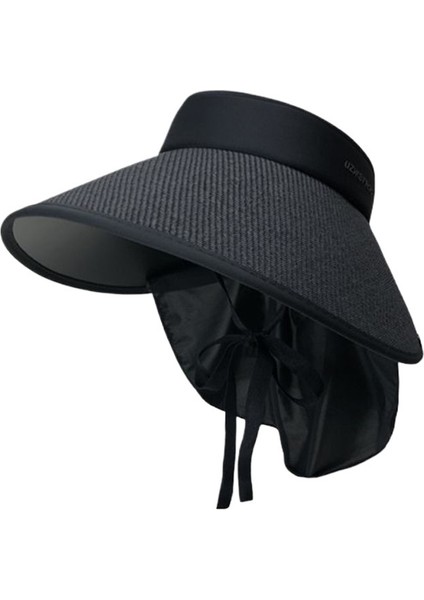 Genişletilmiş Siperlikli, Anti-Ultraviyole Boyun Korumalı, Üstü Boş Yeni Yazlık Güneş Şapkası (Yurt Dışından)