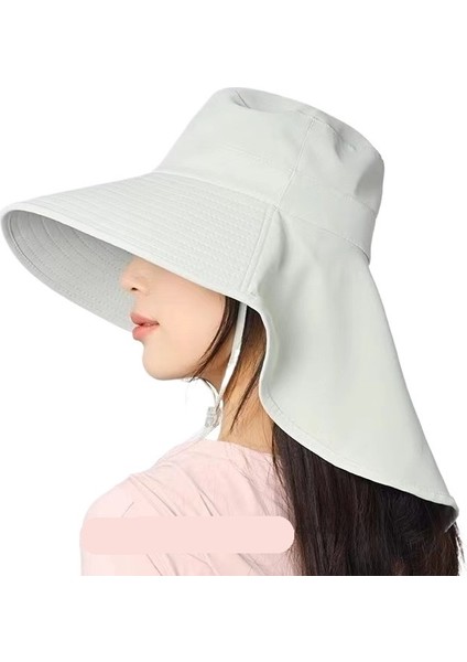 Kadınlar Için Yeni Güneş Şapkası Açık Havada Ultraviyole Işınlarına Karşı Geniş Kenarlı Güneş Şapkası Boyun Koruma Şal Entegre (Yurt Dışından) fiyatları