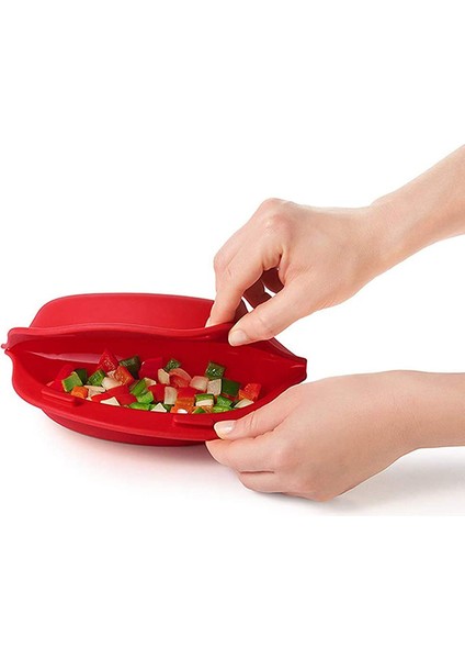 2 Paket Silikon Omlet Yapıcı, Mikrodalga Fırın Çubuk Olmayan Omlet Maker Yumurta Rulo Pişirme Tavası Omlet Araçları (Yurt Dışından)