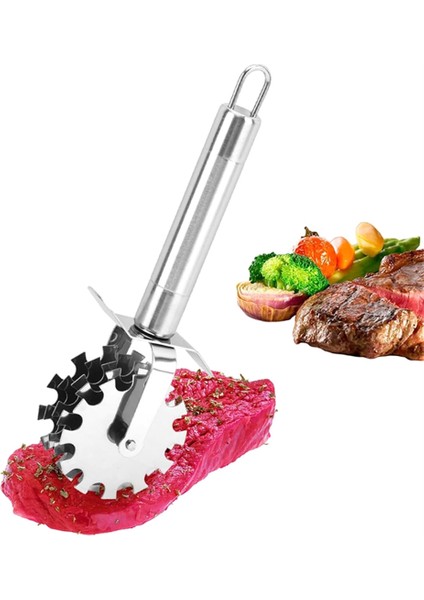 2pcs Beş Tekerlekli Et Gevşek Sığır Eti Haddeleme Aleti Haddeleme Et Ihale Mutfak Ihaleçi Ev Et Ihale Aracı (Yurt Dışından) fırsatları