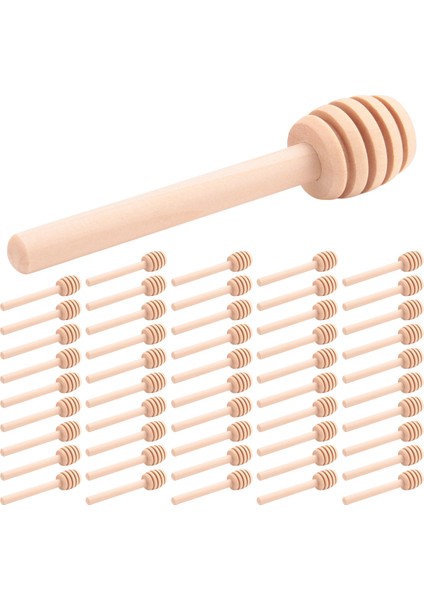 50 Paket Mini 3 Inç Ahşap Bal Kepçe Çubukları, Ayrı Ayrı Sarılmış, Bal Kavanozu Dağıtıcı Çiseleyen Bal, Düğün Iyilikleri Için Sunucu (Yurt Dışından) fiyatları