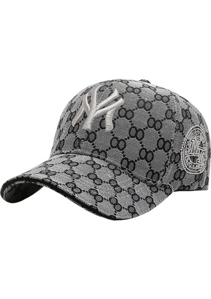 Işlemeli Harf Şapka Tüm Maç Beyzbol Şapkası Kadın Spor Şapkası Açık Hava Güneş Koruması (Yurt Dışından)