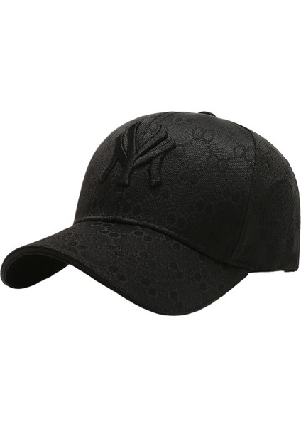 Işlemeli Harf Şapka Tüm Maç Beyzbol Şapkası Kadın Spor Şapkası Açık Hava Güneş Koruması (Yurt Dışından)