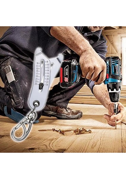 Hassas Iplik Boyutu Denetleyici Anahtarlık Taşınabilir Kaliper Gösterge Metrik/imparatorluk Altıgen Somun Vidası Sizemaur Araçları (Yurt Dışından) fiyatları