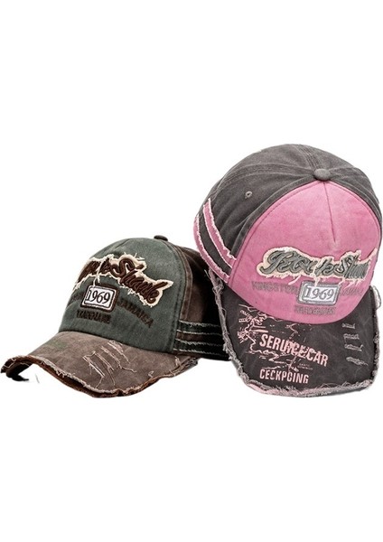 Yeni Stil Beyzbol Şapkası Yumuşak Üst Kadın Büyük Baş Çevresi Yıkanmış Pamuk Üç Boyutlu Nakış Ördek Gagası Şapka Kavisli Siperlik Yüz Örtüsü Güneş Şapkası (Yurt Dışından) fiyatları