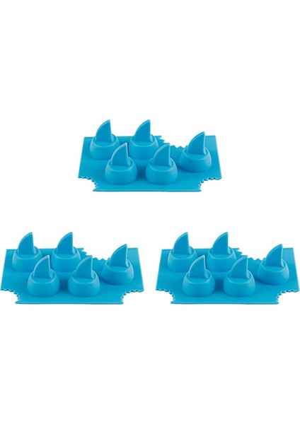 Silikon Köpekbalıkları Dondurucu Için Fin Olarak Buz Tepsisi, Dıy Köpekbalıkları Yüzgeç Jello Kalıp, Köpekbalığı Severler Buz Kalıpları Hediye 3 Adet (Yurt Dışından)