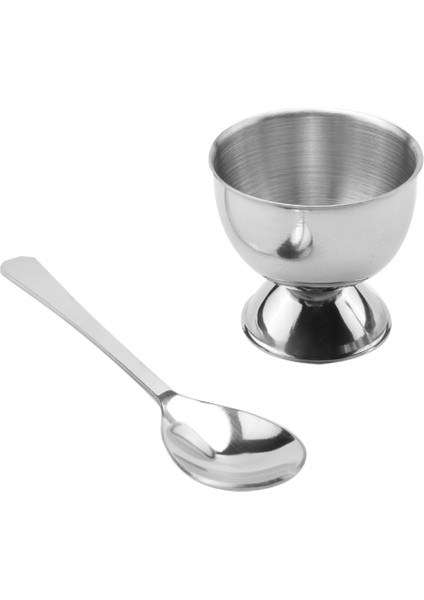 Paslanmaz Çelik Yumurta Kraker Topper Seti, Sert Haşlanmış Yumurta Ayırıcı Tutucu, 4 Kaşık, 4 Su Bardağı, 1 Kabuk Sökücü Üst Kesici (Yurt Dışından)