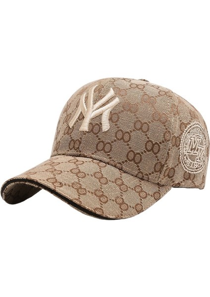 Işlemeli Harf Şapka Tüm Maç Beyzbol Şapkası Kadın Spor Şapkası Açık Hava Güneş Koruması (Yurt Dışından)