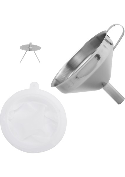 5.1 Inç 304 Paslanmaz Çelik Mutfak Hunisi, Sıvı Aktarmak Için 200 Örgü Gıda Filtresi Süzgeç, Yağ, Reçel Yapmak (Yurt Dışından) modelleri