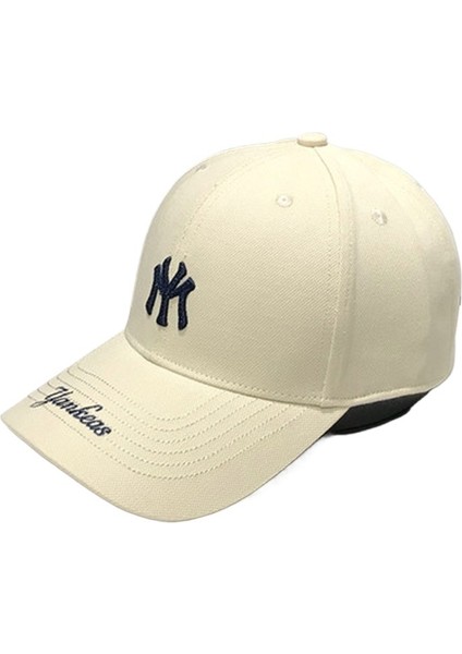 Kadınlar Için Moda Tüm Maç Beyzbol Şapkası Yaz Güneş Koruması Nefes Alabilen Güneş Şapkası Harf Işlemeli Sert Üst Tüm Maç Ördek Gagası Şapkası Erkekler Için (Yurt Dışından)