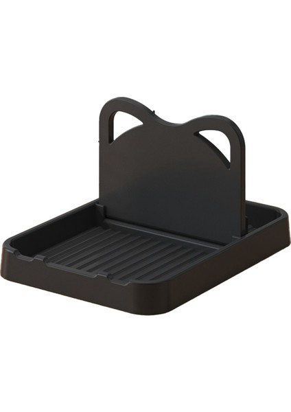 Kaşık Kapak Tutucu ile Dinlenin, Mutfak Tezgahı Için Katlanabilir Kaşık Tutucu, Kaşık Siyahı Için Kedi Pot Kapağı Tutucu (Yurt Dışından)