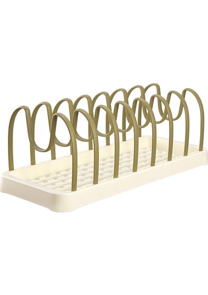 Dolap Için Tencere ve Tavalar Organizatör, Ayarlanabilir Eklenti Bölücü Zeytin Yeşili ile Mutfak Tezgahı Için Saksı Kapağı Tutucu (Yurt Dışından)