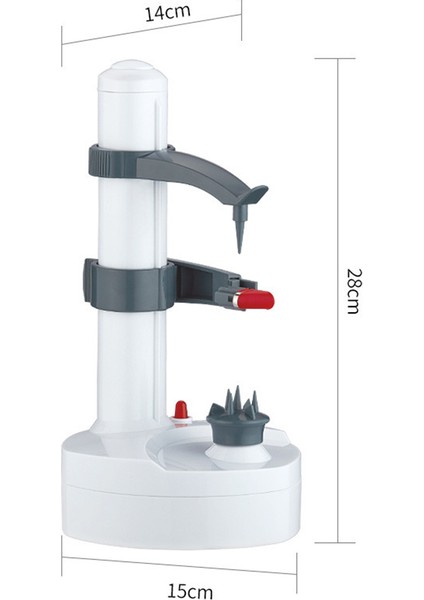 Meyve Otomatik Paslanmaz Çelik Soyucu Mutfak Patates Kesici Makine-Beyaz Için Çok Fonksiyonlu Elektrikli Soyucu (Yurt Dışından) fırsatları