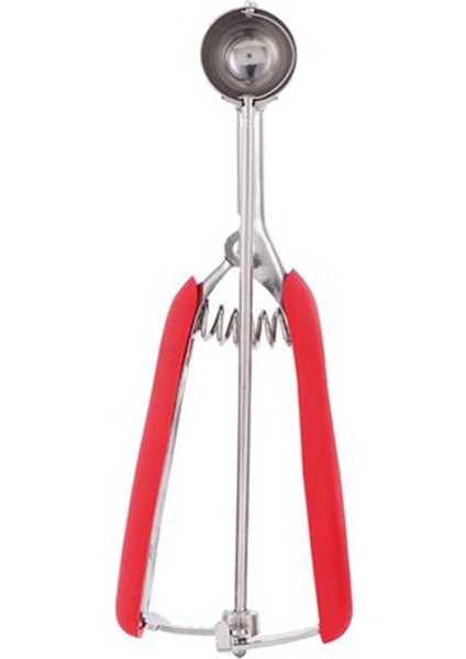 3cm Dondurma Kepçesi Kurabiye Topu Paslanmaz Dondurma Top Kaşık Meyveleri Topu Patates Püresi Mutfak Alet-Kırmızı (Yurt Dışından)