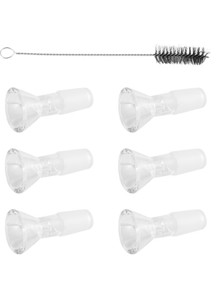 14MM Kase - Berrak Cam Huni, 6 Adet Temizleme Fırçalı Bilimsel Küçük Cam Huni (Yurt Dışından) fiyatları