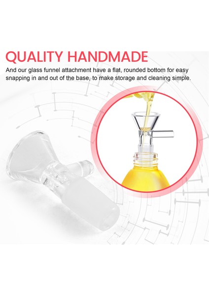 14MM Kase - Berrak Cam Huni, 6 Adet Temizleme Fırçalı Bilimsel Küçük Cam Huni (Yurt Dışından) indirimleri