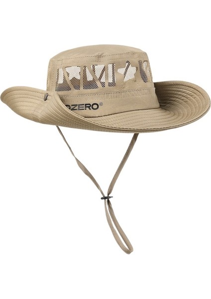 Açık Hava Nefes Alabilen Yaz Balıkçı Şapkası Erkek Kamp Dağcılık Güneş Şapkası Kadın Güneşlik Balıkçı Kovboy Şapkası (Yurt Dışından)