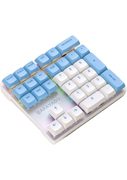 Mekanik Dijital Klavye Mavi Eksen Muhasebe Finans Not Defteri Harici Mini Kablolu Sol El Tek Elle Kullanılan Küçük Klavye (Yurt Dışından)