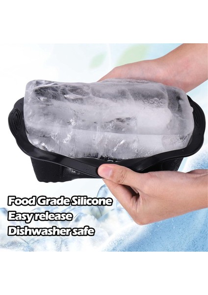 2pcs Ekstra Büyük Buz Bloğu Kalıp Buz Banyosu Için Buz Kalıpları Soğuk Dalma Veya Soğutucular Için Silikon Buz Küpü Kalıpları Buz Tepsisi (Yurt Dışından) fiyatları