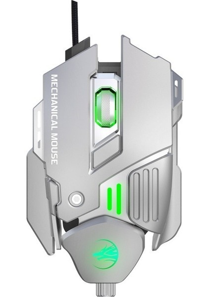 Metal Mekanik Oyun Faresi Gm8 Makro Programlama Kablolu Espor Oyun Faresi (Yurt Dışından)