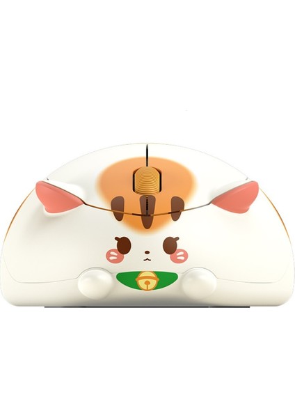 Kedi Kablosuz Fare Taşınabilir 2.4g Kablosuz Masaüstü Dizüstü Bilgisayar Evrensel Sevimli Kedi Kız (Yurt Dışından)