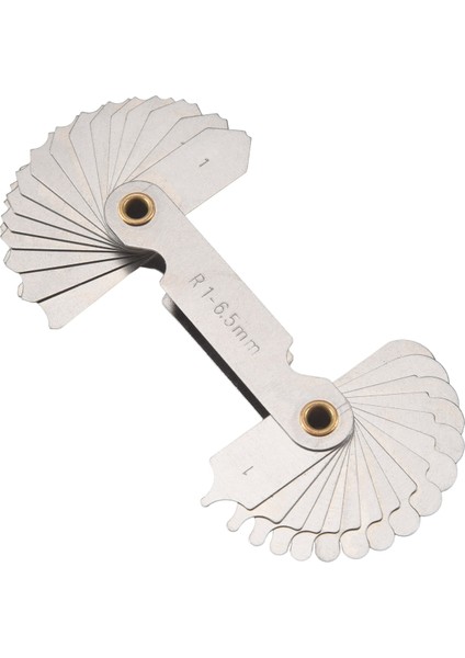 Radıus Gösterge Seti, 4pcs Paslanmaz Çelik Yarıçap Filetet Gösterge Ölçüm Aracı (R0.3-1.5/ R1-6.5/ R7-14.5/ R15-25) (Yurt Dışından) fırsatları