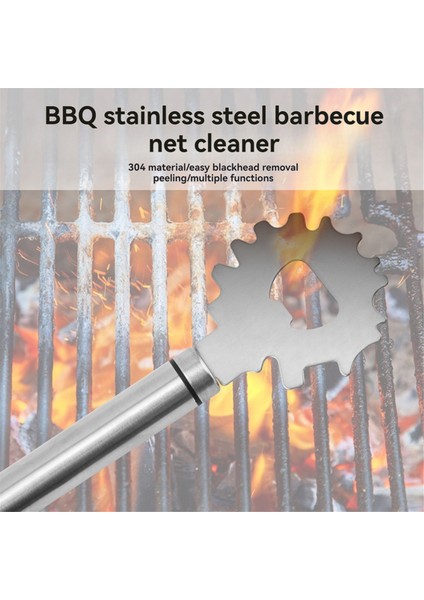 Paslanmaz Çelik Barbekü Izgara Sıyırıcı Abar Gadget Temizleyici Şişe Açıcı Temizleme Kamp Aracı Taşınabilir Mutfak Aksesuarları (Yurt Dışından) modelleri