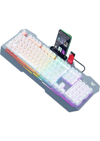 Wolf Spider F3010 Mekanik Hisli Oyun Klavyesi Kablolu Oyun Dizüstü Bilgisayarı Ofis (Yurt Dışından)