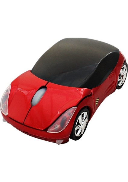 Kablosuz Ferrari Araba Faresi Havalı 3D Spor Araba Bilgisayar Faresi (Yurt Dışından)