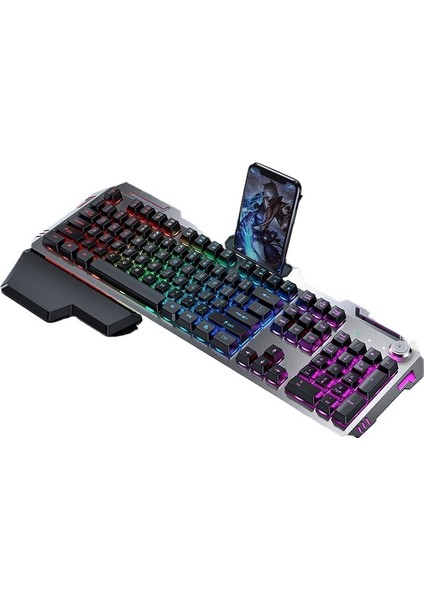 Sınır Ötesi Mekanik Çay Eksen Hissi Klavye Dizüstü Kablolu Klavye ve Fare Oyun Oyunu (Yurt Dışından)