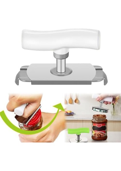 Zahmetsiz Kavanoz, Yaşlılar Için Şişe Açıcılar Kolay Açık Kapak Açıcı Ayarlanabilir Kavrama Paslanmaz Çelik Beyaz (Yurt Dışından) modelleri