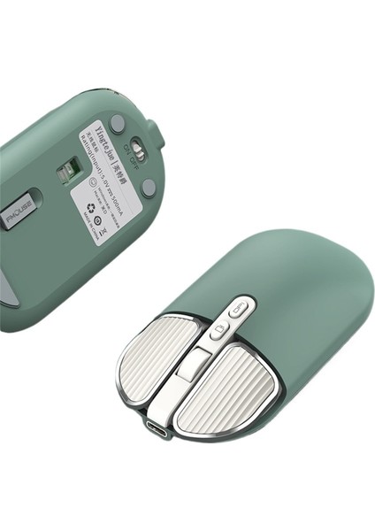 Kablosuz Bluetooth Çift Modlu Fare, Sessiz Şarj, Sevimli ve Hoş Görünümlü Kadın Ofis Faresi (Yurt Dışından)