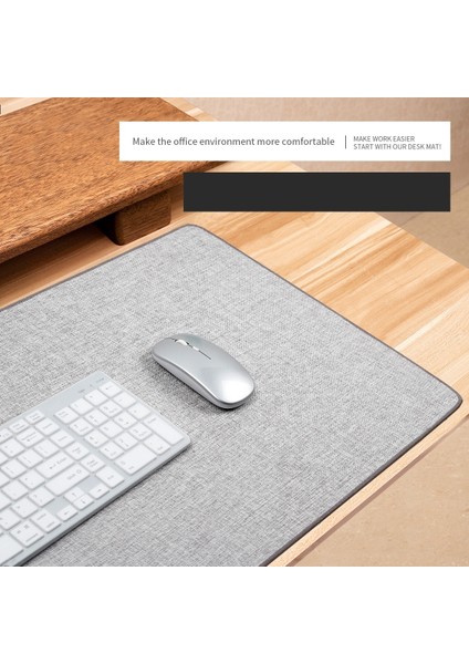 Mouse Pad Büyük Boy Ofis Masası Dizüstü Bilgisayar Klavyesi Pamuk ve Keten Yazı Masası Pedi Büyük Basit Üst Düzey (Yurt Dışından)