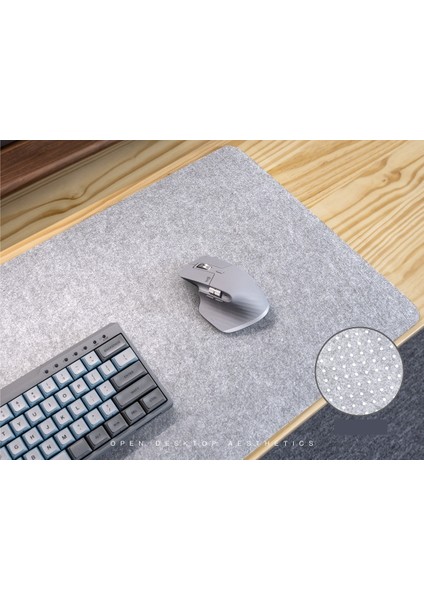 Mouse Pad Büyük Keçe Masa Pedi Basit Ofis Dizüstü Bilgisayar Klavye Öğrenci Çalışma Yazma Pedi (Yurt Dışından)