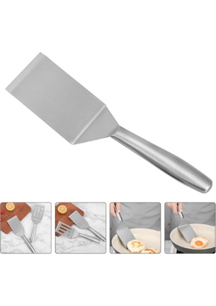 Paslanmaz Çelik Spatula Düz Spatula Büyük Balık Turner Grill Barbeque Turner Griddle Scraper Biftek Spatula Krep A (Yurt Dışından) modelleri