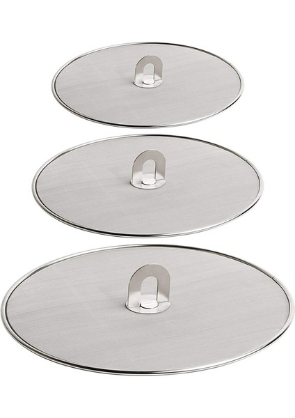 3 Adet Yemek Pişirmek Için Sıçrama Ekranı - Paslanmaz Çelik Gres Kızartma Tavası Için Sıçrama, Yemeklik Yağ Karmaşası Yok (Yurt Dışından) modelleri