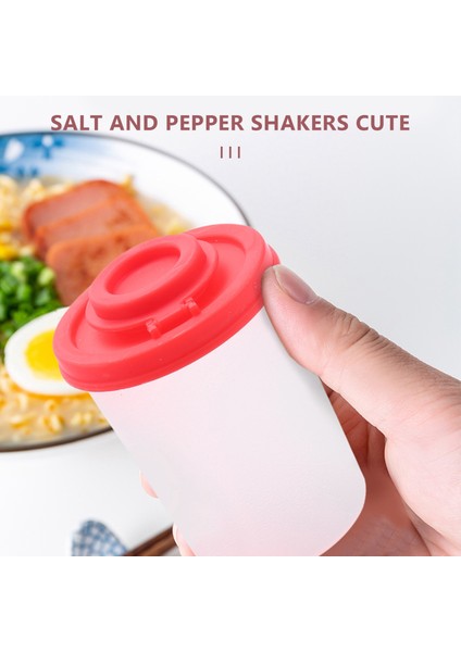 2 Orta Tuz ve Biber Shaker Nem Kanıtı, Kırmızı Kapaklı Tuzlu Tuluşma Kapaklar Plastik Hava Geçirmez Baharat Kavanoz Dispenser (Yurt Dışından) modelleri