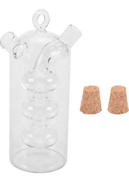 2&#39;si Çift Katmanlı Şişe Sosu Yağ Sirke Cam Şişe Çeşni Baharat Mühürlü Mutfak Depolama (Yurt Dışından) modelleri