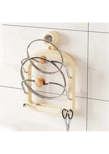 Duvar Montaj Kap Kapakları Tutucu Duvara Monte Ev Mutfak Saklama Tutucu Tava Kapağı Kapak Rafı Kesme Tahtası Tutucu A (Yurt Dışından) fırsatları